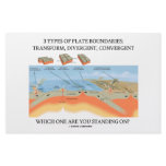 3 Types Of Plate Boundaries - Which Standing On? stationery