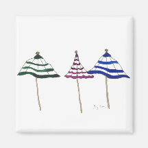 3 Umbrellas Magnet