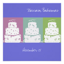 3 Wedding Cakes Invites
