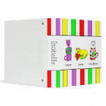 3 Wise Cats - Peace, Love, Christmas - Holiday 3 Ring Binders