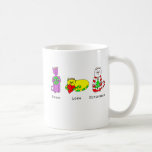 3 Wise Cats - Peace, Love, Christmas - Holiday Mug