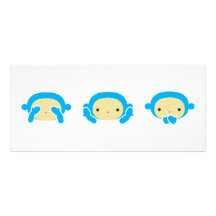 3 Wise Monkeys Custom Rack Cards