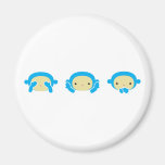 3 Wise Monkeys Magnet