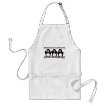 3 Wise Penguins Aprons