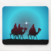 3 WISEMEN & STAR by SHARON SHARPE Mouse Mats