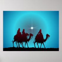 3 WISEMEN & STAR by SHARON SHARPE Posters
