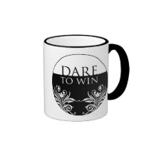 3 Word Quote-Dare To Win-Inspirational Mug