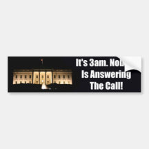 3am - Anti Barack Obama Bumper Sticker
