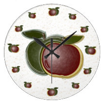3D Apples (specks) Wall Clock
