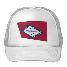 3D Arkansas State Flag Mesh Hats