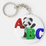 3d Baby Panda ABC keychains