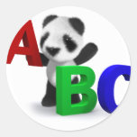 3d Baby Panda ABC stickers