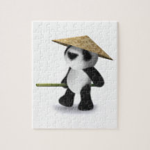 3d Baby Panda Oriental Jigsaw Puzzle