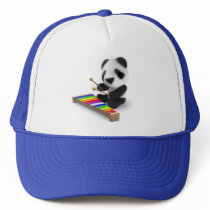 3d Baby Panda Xylophone Trucker Hats