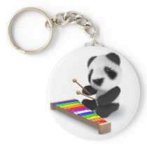 3d Baby Panda Xylophone Keychain