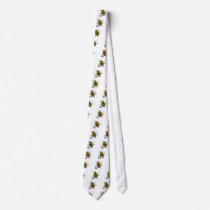 3d Bee Football Neckties