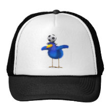 3d Blue Bird Football Hats
