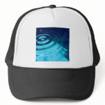 3d-blue-ripple trucker hat