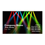 3D Colored Spotlights (RGBY) Business Card