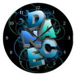 3D Dance (spring) Round Wall Clocks