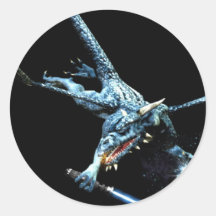 3D Dragon Jedi Sticker