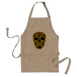 3D Gold Skull aprons