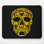 3D Gold Skull Mousepad