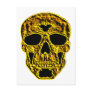 3D Gold Skull Post Cards