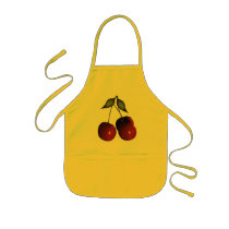 3D Halftone Cherries Aprons
