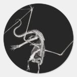 3D Halftone Flying Dragon Skeleton 1 Sticker