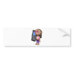 3d Hippy Mobile Bumper Stickers