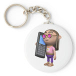 3d Hippy Mobile Key Chain