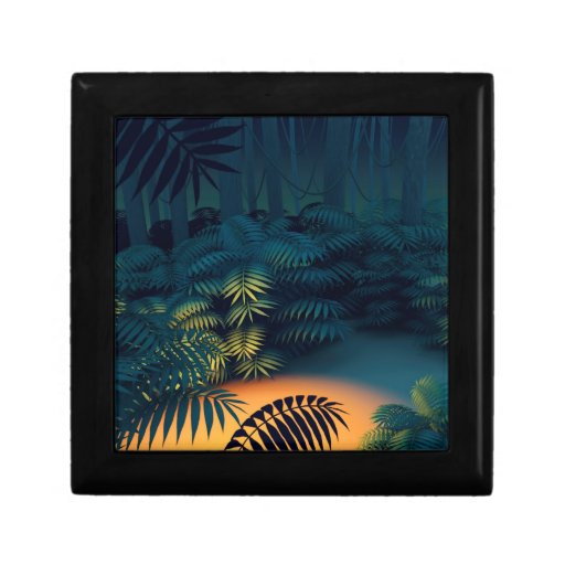 3d Jungle Clearing Keepsake Boxes