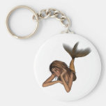 3D Mermaid Pondering Halftone Original Colour Key Chains