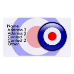 3d Mod target on Blue and red lines Business Card