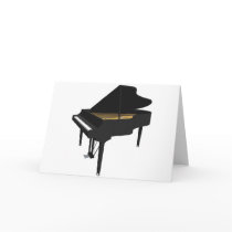 3D Model: Black Grand Piano: Cards