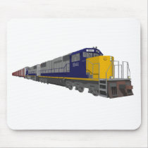 3D Model: Freight Train: Railroad: Mousepads