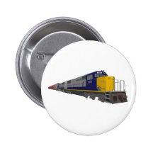 3D Model: Freight Train: Railroad: Pinback Buttons