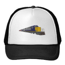 3D Model: Freight Train: Railroad: Trucker Hat