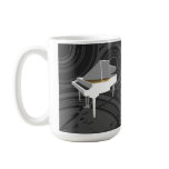 3D Model: White Grand Piano: Coffee Mug