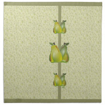 3D Pears (water speck) Dinner Napkins