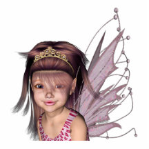 3D Pink Pixie 5 Photo Cut Out