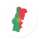 3D Portugal Map stickers