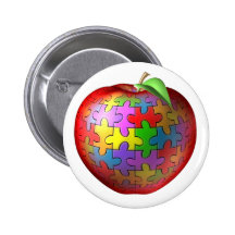 3D Puzzle Apple Buttons