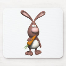 3D Rabbit Mouse Pads