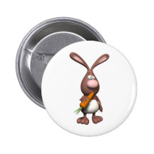 3D Rabbit Pins