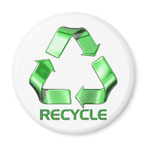 3d Recycle Graphic Fridge Magnets