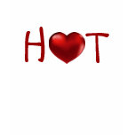 3D Red Heart Hot Woman Shirt