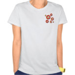 3D red yellow Flowers Tee Shirt