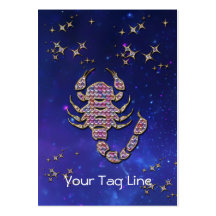 3D Scorpio - Zodiac Sign - Astrological Sign Business Card